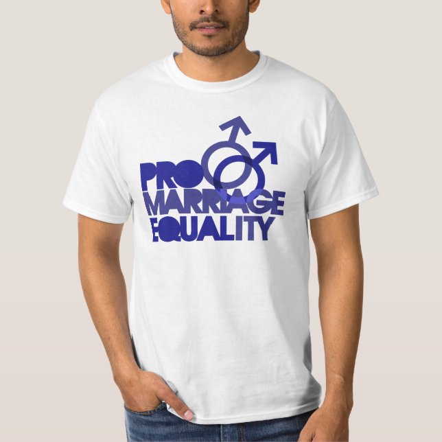 T-shirt Égalité pour le mariage (Devant)