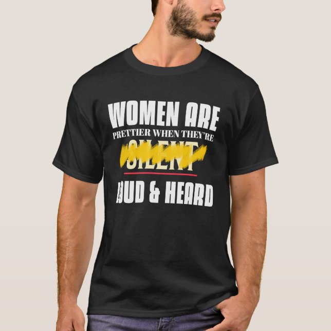 T-shirt Égalité Pour Les Femmes Et Les Filles Beau Dire (Devant)