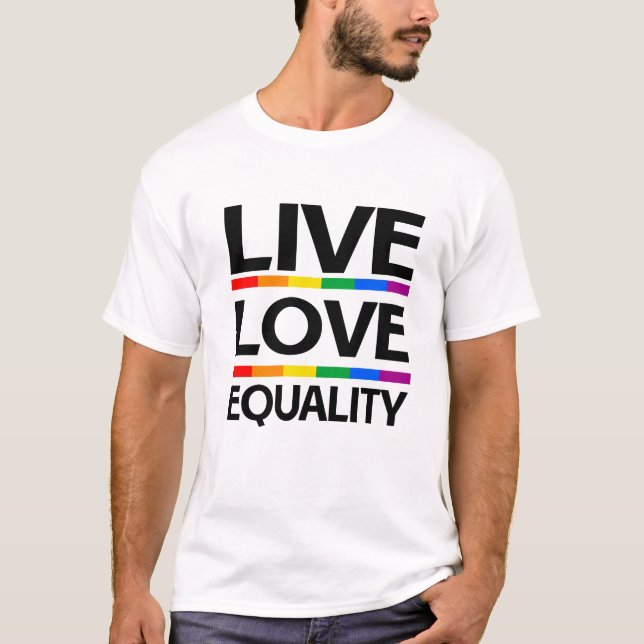 T-shirt Égalité vivante d'amour (Devant)