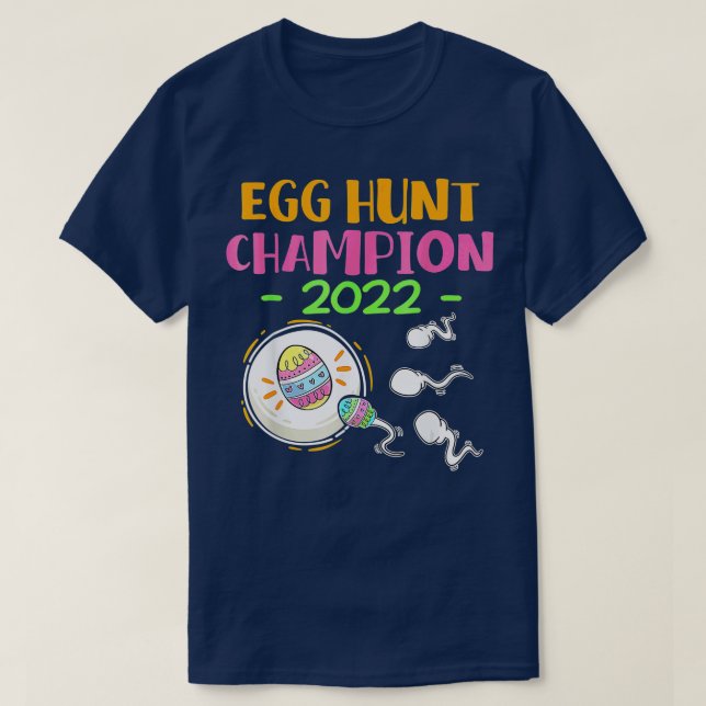 T-shirt Egg hunt champion 2022 Easter Pregnancy Announceme (Design devant)
