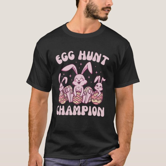 T-shirt Egg Hunt Champion  Cute Easter Egg for Boys Girls  (Devant)