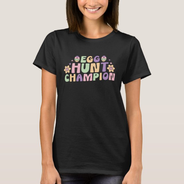 T-shirt Egg Hunt Champion  Cute Easter Egg for Boys Girls  (Devant)