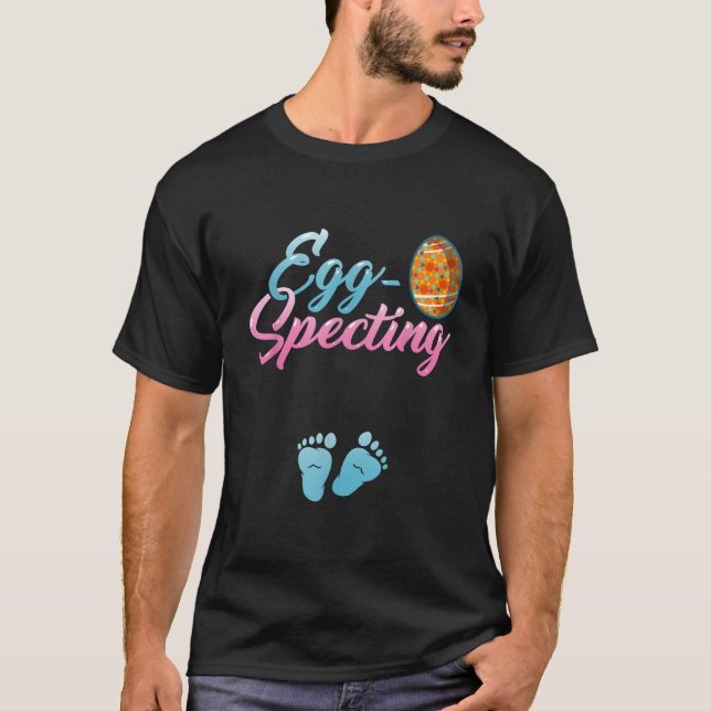 T-shirt Egg Specting Easter Pregnancy Announcement Reveal  (Devant)