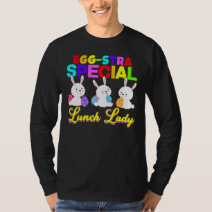 T-shirt Egg Stra Spécial Déjeuner Lady Cute Joyeux Pâques 