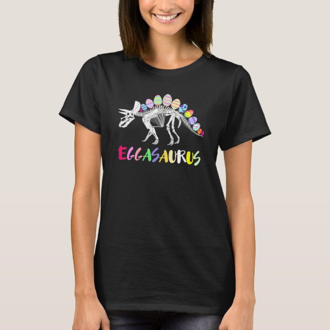T-shirt Eggasaurus Stegosaurus Egg Dinosaur Joyeux Pâques  (Devant)