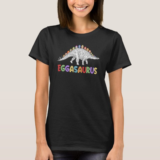 T-shirt Eggasaurus Stegosaurus Egg Dinosaur Joyeux Pâques  (Devant)