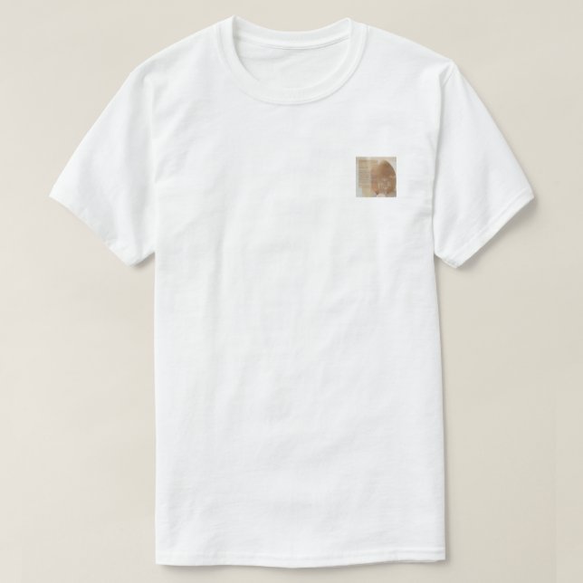 T-shirt EggHead – Devant carré de poitrine et dos (Design devant)