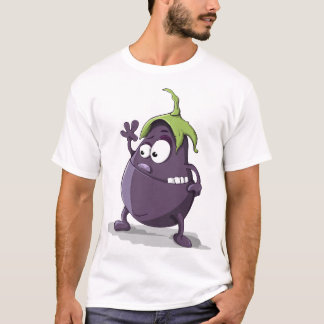 T-shirt eggplant art