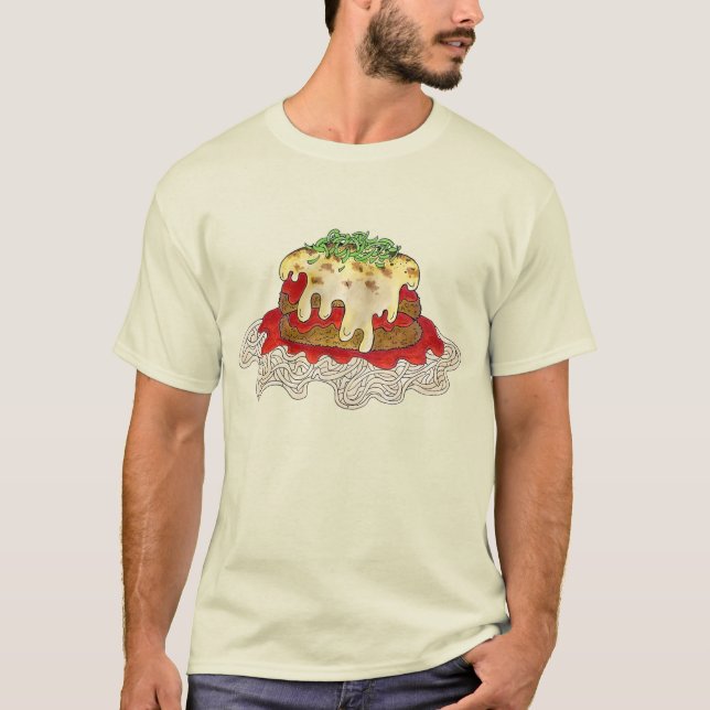 T-shirt Eggplant Parm Parmesan Restaurant Italien Nourritu (Devant)