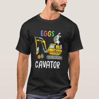 T-shirt Eggs Cavator Happy Easter Bunny Cute Boys Girls Ki