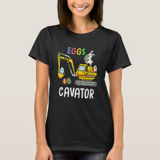 T-shirt Eggs Cavator Happy Easter Bunny Cute Boys Girls Ki