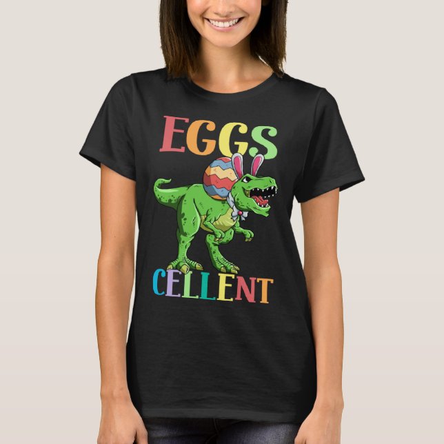 T-shirt Eggs Cellent Easter Rex Dinosaur Bunny Kids Dino B (Devant)