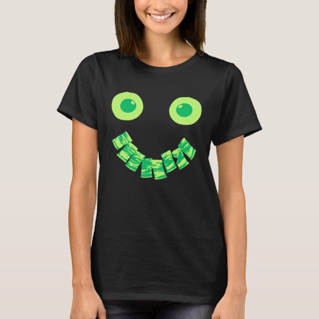 T-shirt Eggs Ham & Bacon Green Face Brunch St Patricks Day (Devant)