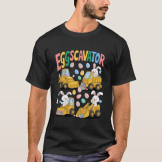 T-shirt Eggscavator Chasse aux oeufs de Pâques Camion de c