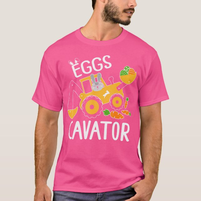 T-shirt Eggscavator Chasse aux Oeufs de Pâques Chasse à la (Devant)