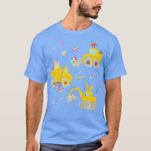 T-shirt EggsCavator Excavator Hunting Egg Easter Construct