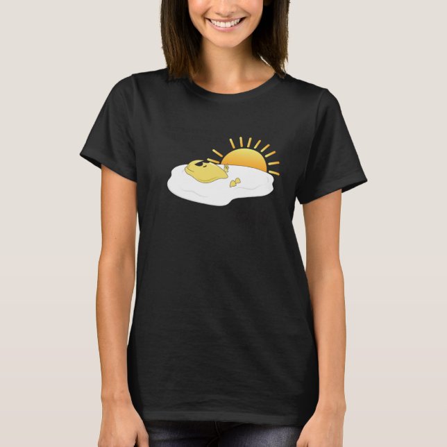 T-shirt Eggspensive Eggs u201CKeep On The Sunny Sideu201D  (Devant)