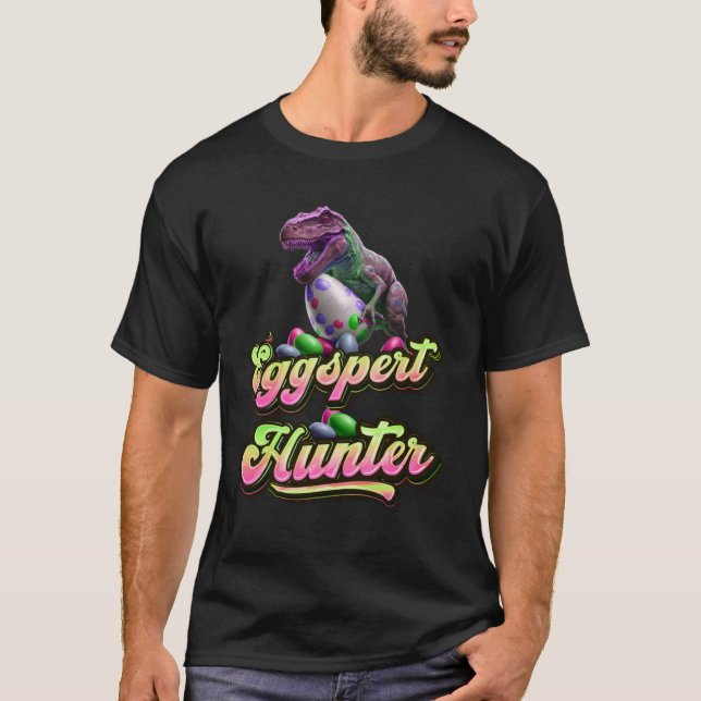 T-shirt Eggspert Easter Eggs Hunter Easter Dinosaur Egg  3 (Devant)
