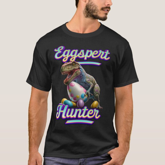 T-shirt Eggspert OEufs de Pâques Hunter OEuf Dinosaure de  (Devant)