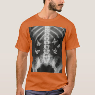 T-shirt Egirl Skeleton Xray Butterfly Harajuku y2k Dark Ed