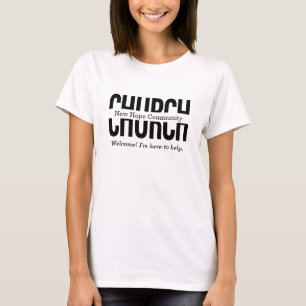 T-shirt Église Bienvenue Équipe Personnalisée