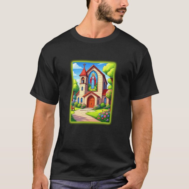 T-shirt Église catholique (Devant)