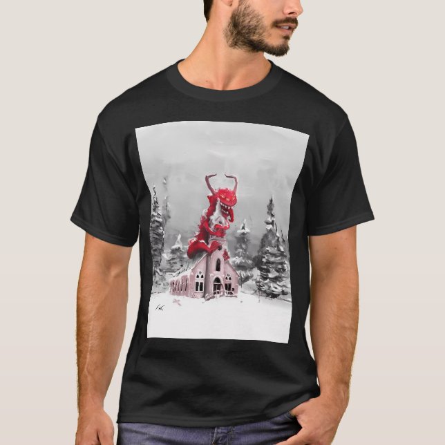 T-shirt Église charmante (Devant)