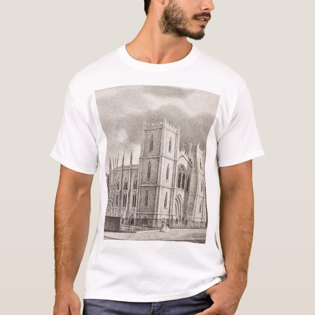 T-shirt Église chrétienne médiévale (Devant)