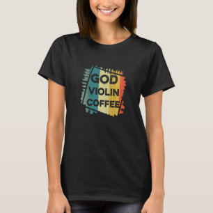 T-shirt Église chrétienne violoniste de café culte Viol