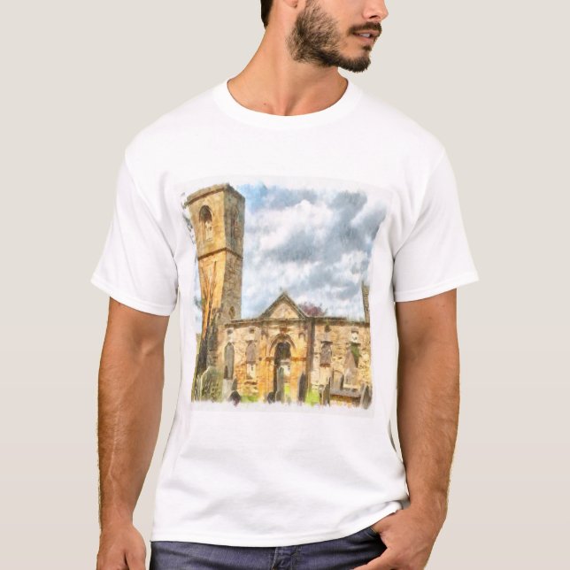 T-shirt Église de l'architecture gothique de la Sainte Tri (Devant)