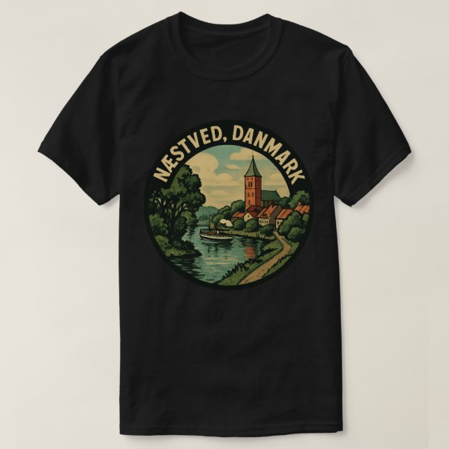 T-shirt Église de Næstved Danemark (Design devant)