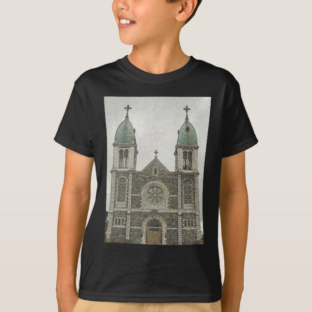 T-shirt Église de pierre (Devant)