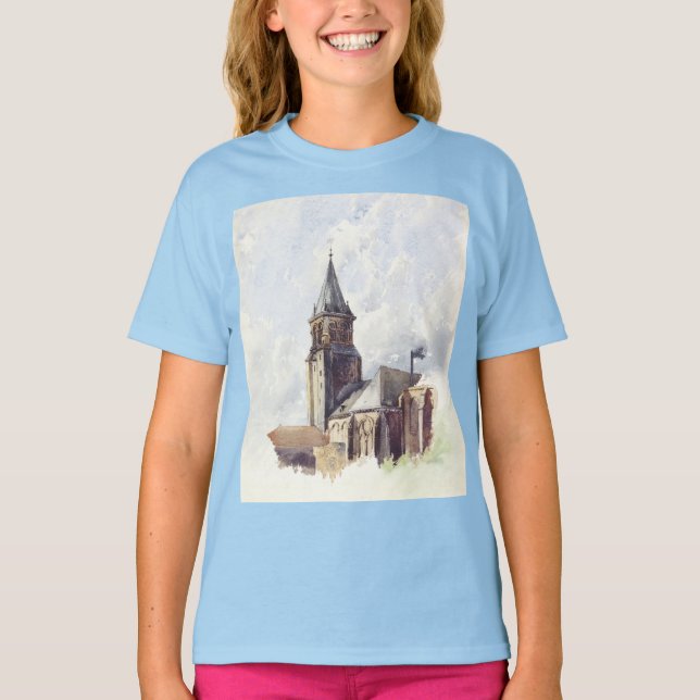 T-shirt Église de Saint-Germain-des-Prés Paris (Devant)