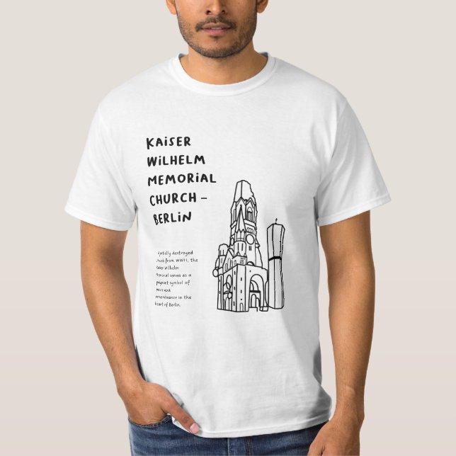 T-shirt "Église du Souvenir de Berlin" (Devant)