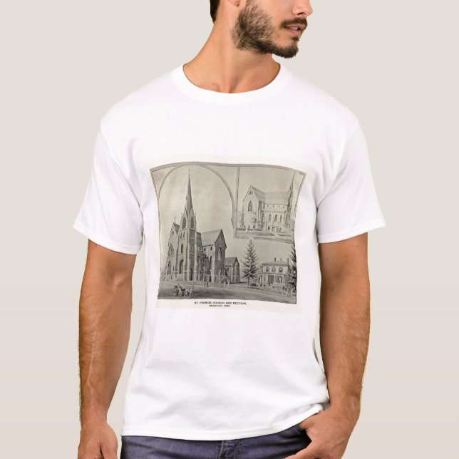 T-shirt Église du St Francis, Naugatuck (Devant)