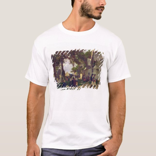 T-shirt Église en Bretagne (Devant)