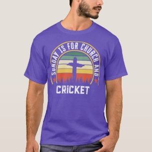 T-shirt Eglise et cricket drôle foi chrétienne cadeau