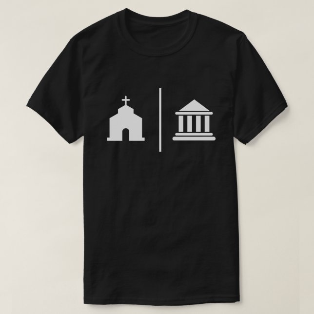 T-shirt Église et État séparés (Design devant)