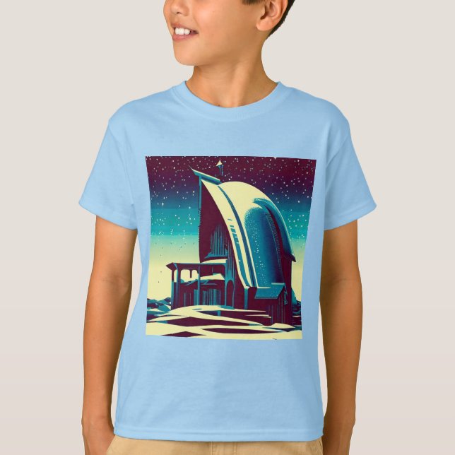 T-shirt Église futuriste SF 1 (Devant)