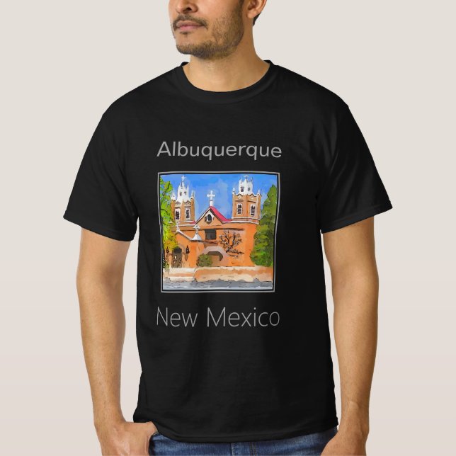 T-shirt Église Mission San Felipe de Neri, Albuquerque (Devant)