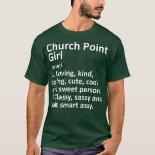 T-shirt ÉGLISE POINT FILLE LA LOUISIANA Funny City Home