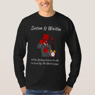 T-shirt Église religieuse chrétienne Satan Dieu Satan est 