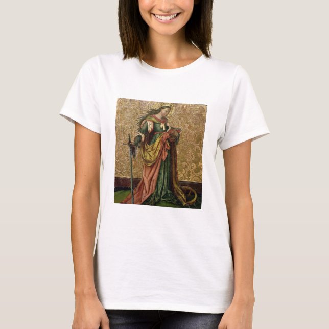 T-shirt Église Sainte-Catherine d'Alexandrie (oil on panel (Devant)