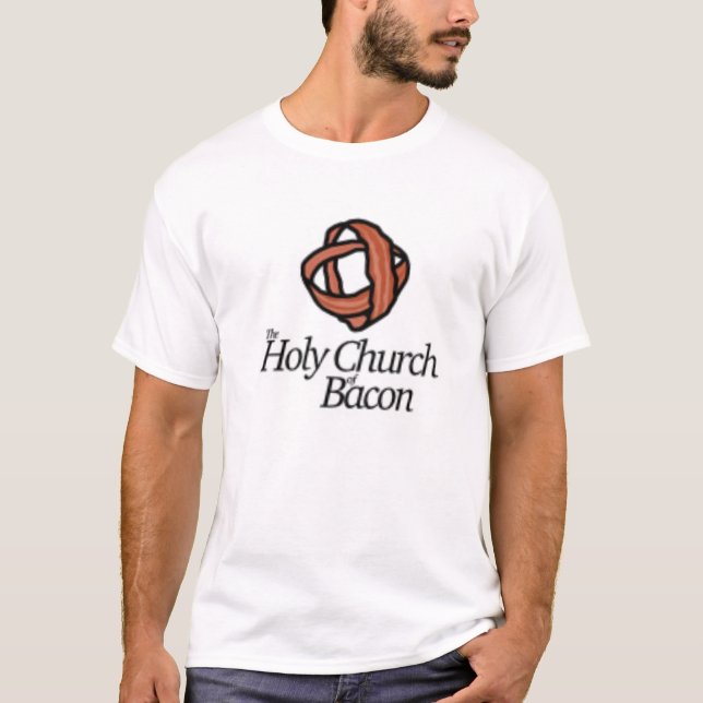 T-shirt Église sainte de lard (Devant)