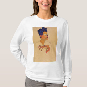 T-shirt Egon Schiele - Autoportrait Les Mains Sur La Poitr