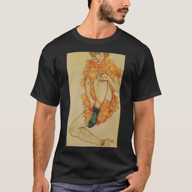 T-shirt Egon Schiele - Le Stocker Vert (Devant)