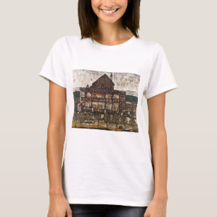 T-shirt Egon Schiele Maison avec toit de bardeaux Vieux Ma