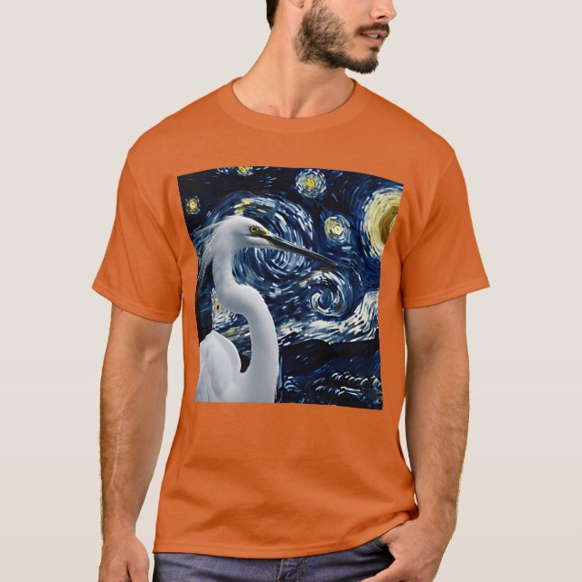 T-shirt Egret Bird ami drôle (Devant)