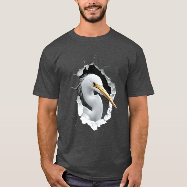 T-shirt Egret Bird amis (Devant)
