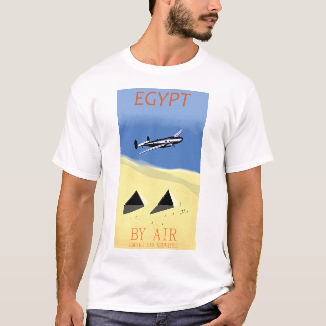 T-shirt Egypte 1930 Air Travel Tee. (Devant)